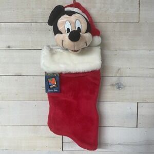 Vintage MICKEY Unlimited SANTA'S BEST Mickey  Mouse CHRISTMAS Stocking